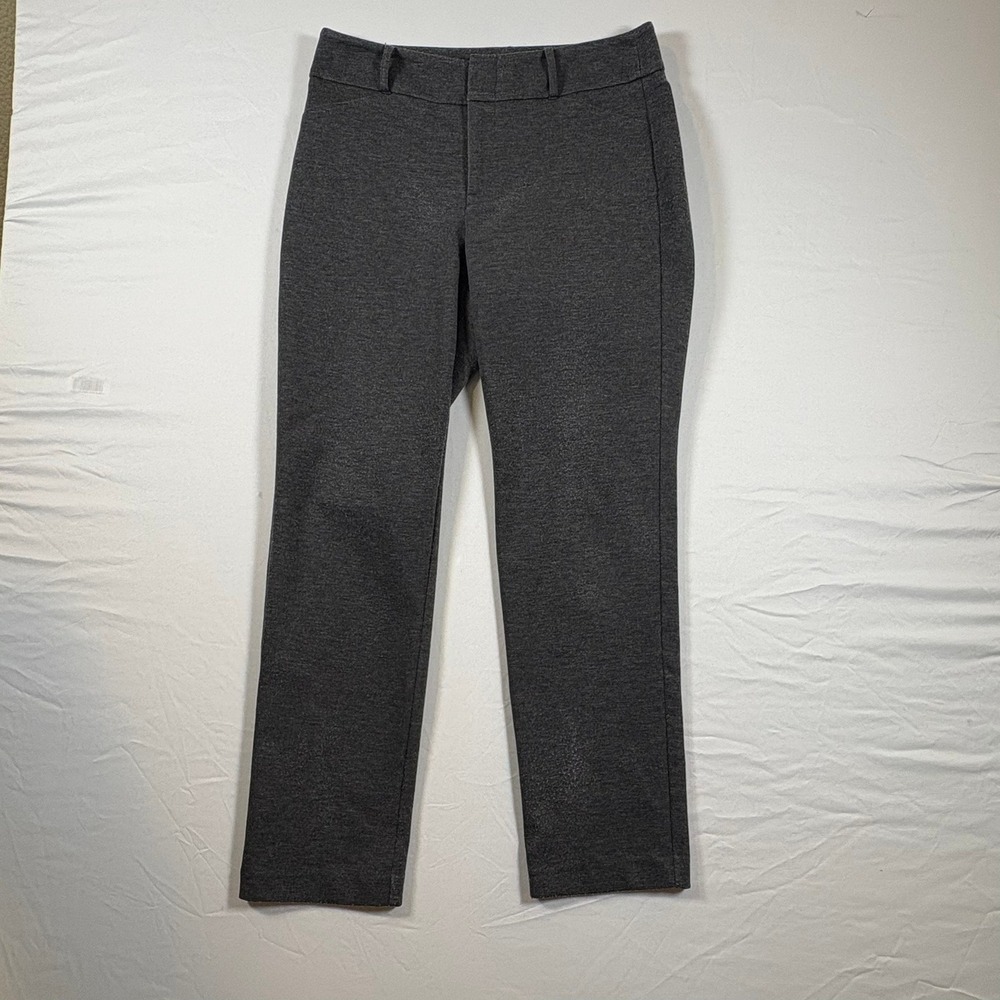 Michael Michael Kors Womens Gray Heathered Stretch Knit Dress Pants Size 8